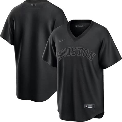 men's houston astros nike black/white official replica jersey|houston astros nike.